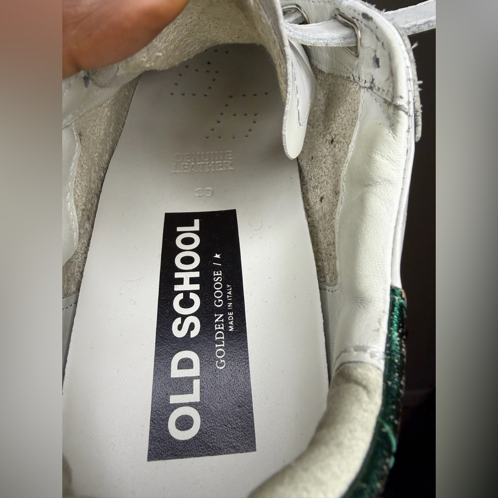 GOLDEN GOOSE White Old School Sneakers - Picture 9 of 16